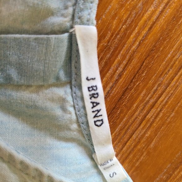 J Brand Cotton Chambray Denim Sleeveless Top - Picture 6 of 6